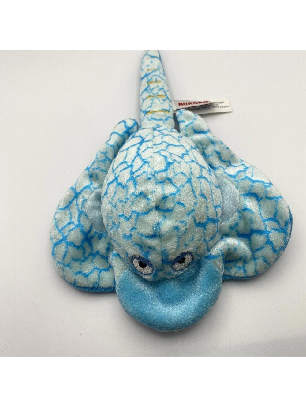 Aurora Stingray Turquoise Plush
